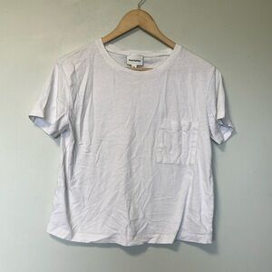 Frank and Oak White Tee with Pocket